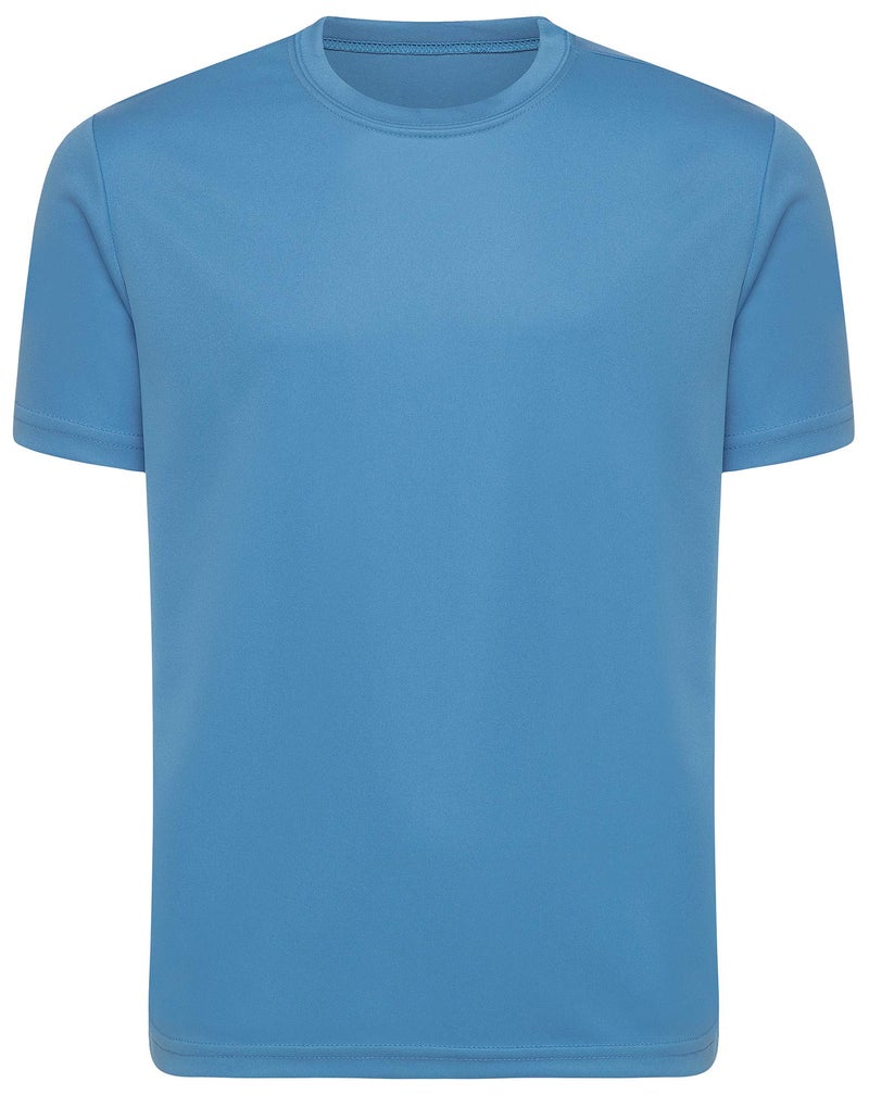 Opna Youth Boys Dri Fit Athletic T Shirts for Boys & Girls Sports Undershirt â€“ Youth & Teen Sizes CAROBLU-M Light Blue - Image 1